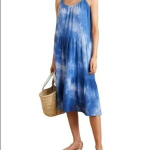 Honorine | Swing Dress | Blue Daisy Tie-Dyed | XS